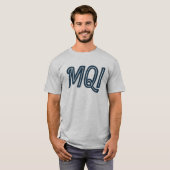 T-shirt MQI Manteo NC - Code d'aéroport - Outer Banks Avia (Devant entier)