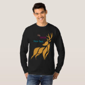 T-shirt Mr. Deer Graphic – Rustic Woodland Style (Devant entier)