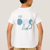 T-shirt Mr Onederful Blue Sky Cloud Boho First Birthday (Dos)