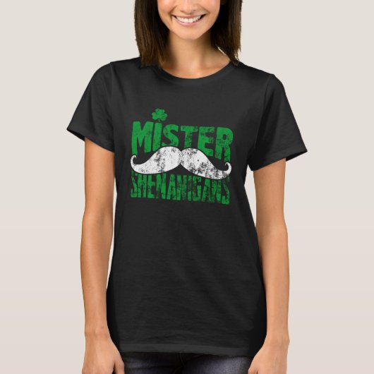 T-shirt Mr Shenanigans Drinking Drunk St Patricks Drinkin (Devant)