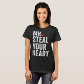 T-shirt Mr. Steal Your Heart Funny Valentines Day Men’s  (Devant entier)
