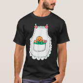 T-shirt Mrs Santa Claus Apron Gingerbread Candy Cane Chris (Devant)