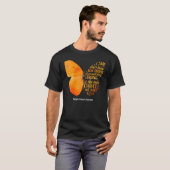T-shirt MS Butterfly Orange Ribbon Multiple Sclerosis Awar (Devant entier)