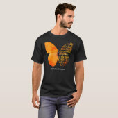 T-shirt MS Butterfly Orange Ribbon Multiple Sclerosis Awar (Devant entier)
