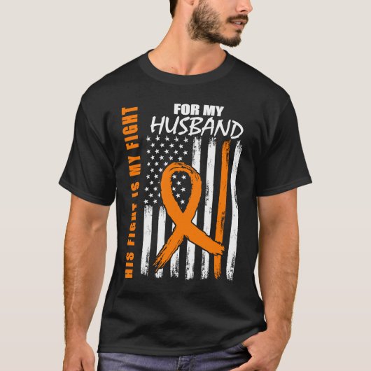 T-shirt MS Family Fight Husband Multiple Sclerosis America (Devant)