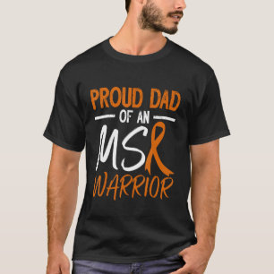 T-shirt MS Fier Papa D'Un Guerrier De Sclérose En Multiple