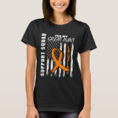 T-shirt MS Great Aunt Multiple Sclerosis Awareness Flag Fa (Devant)