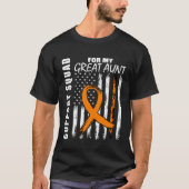 T-shirt MS Great Aunt Multiple Sclerosis Awareness Flag Fa (Devant)