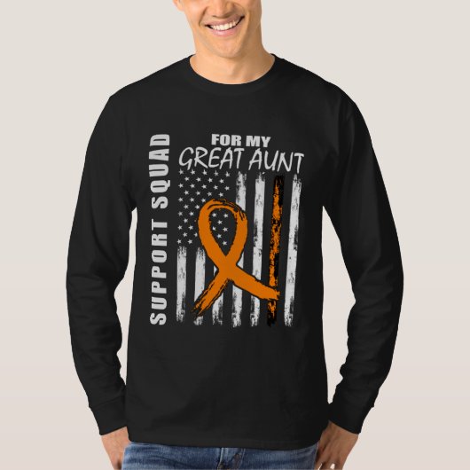T-shirt MS Great Aunt Multiple Sclerosis Awareness Flag Fa (Devant)