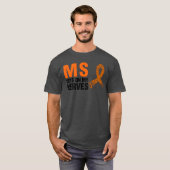 T-shirt MS m'énerve ami (Devant entier)