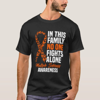 T-shirt Ms Multiple Sclerosis Awareness Orange Ribbon