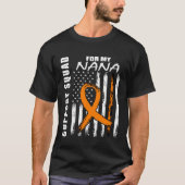 T-shirt MS Nana Multiple Sclerosis Awareness USA Flag Fami (Devant)