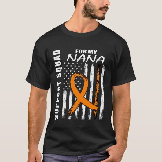 T-shirt MS Nana Multiple Sclerosis Awareness USA Flag Fami (Devant)