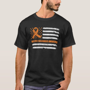 T-shirt MS Sclérose en plaques Sensibilisation Orange Ruba