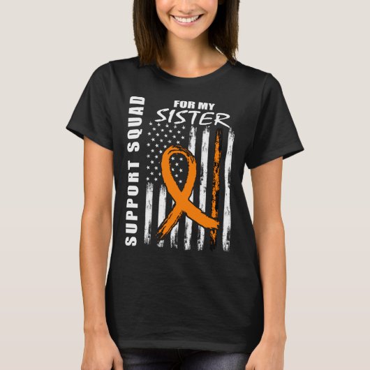 T-shirt MS Sister Multiple Sclerosis Awareness USA Flag Fa (Devant)