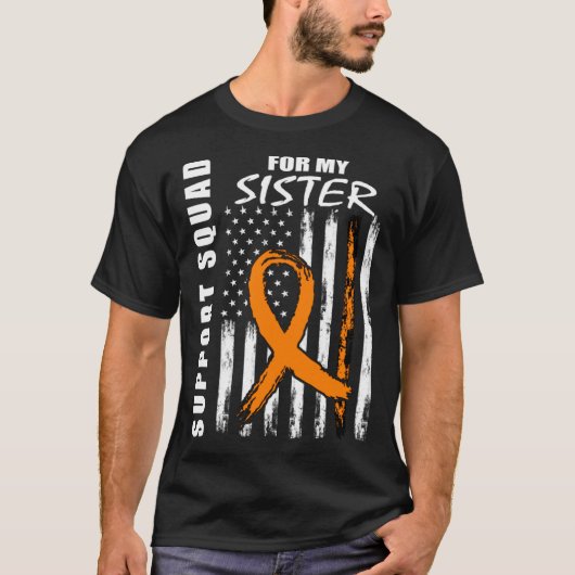 T-shirt MS Sister Multiple Sclerosis Awareness USA Flag Fa (Devant)