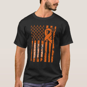 T-shirt MS Warrior Multiple Sclerosis Awareness Ribbon USA