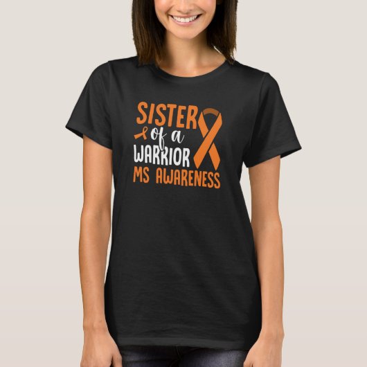 T-shirt MS Warrior Multiple Sclerosis Sensibilisation Frèr (Devant)