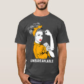 T-shirt MS Warrior Sclérose en plaques indestructible (Devant)