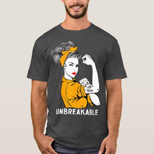T-shirt MS Warrior Sclérose en plaques indestructible (Devant)