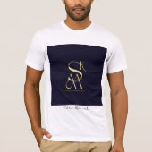 T-shirt MSK vavy & Gold - Belle conception (Devant)