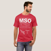 T-shirt MSO de l'aéroport international de Missoul (Devant entier)