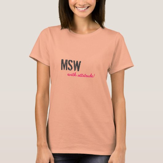 T-shirt MSW, avec attitude ! (Devant)