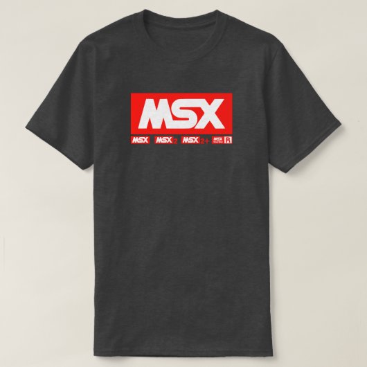 T-shirt MSX Logo - Vintage Retro Computer (Design devant)
