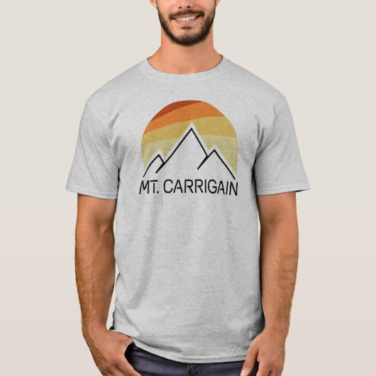 T-shirt Mt. Carrigain New Hampshire Retro (Devant)