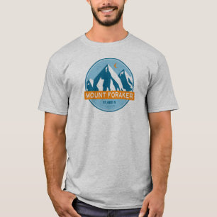T-shirt Mt Foraker Alaska Stars Moon