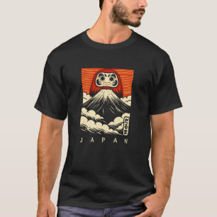 T-shirt Mt Fuji Daruma Fujisan Caractères Japonais Japon S