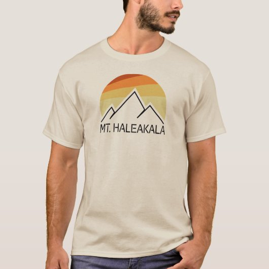 T-shirt Mt. Haleakala Retro (Devant)