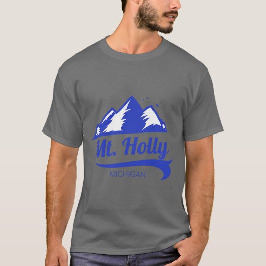 T-shirt Mt Holly ski Michigan 1 (Devant)