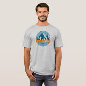 T-shirt Mt Hunter Alaska Stars Moon (Devant entier)
