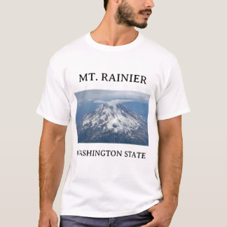 T-shirt MT. Rainier Aerial Photo Stratus Cloud 2
