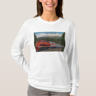 T-shirt Mt. rocheux Rocket (train), crête de brochets, le