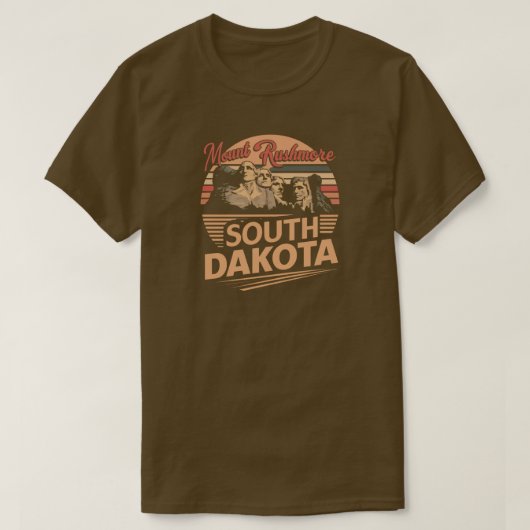T-shirt Mt. Rushmore Dakota du Sud (Design devant)