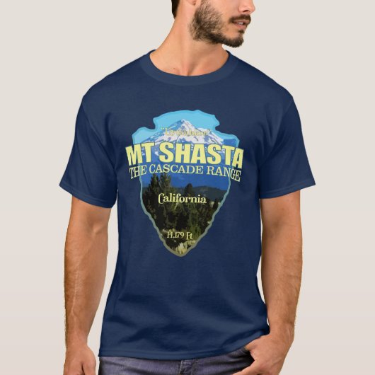 T-shirt Mt Shasta (pointe de flèche) (Devant)