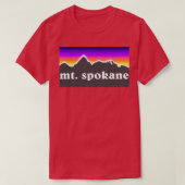 T-shirt Mt Spokane Mountain Washington Ski Snowboard Mt Ba (Design devant)