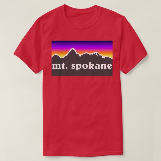 T-shirt Mt Spokane Mountain Washington Ski Snowboard Mt Ba (Design devant)