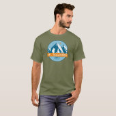 T-shirt Mt. Tecumseh New Hampshire Stars Moon (Devant entier)