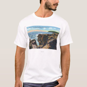 T-shirt Mt. Vue de l'Île déserte de trou de tonnerre