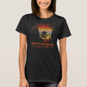 T-shirt Mtb Bicyclettes Vintage 1996 Anniversaire Vélo Mon