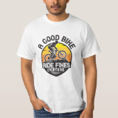 T-shirt MTB - Ride Fixe tout (Devant)