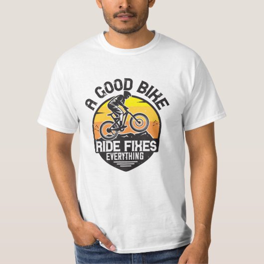 T-shirt MTB - Ride Fixe tout (Devant)