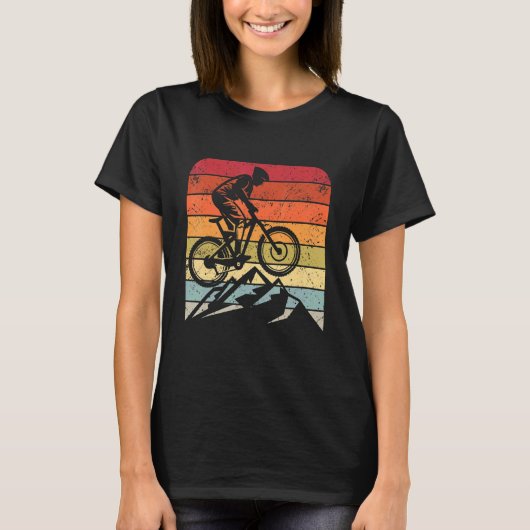 T-shirt Mtb Vélo De Montagne (Devant)