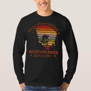 T-shirt Mtb Vélos Vintage 2003 Anniversaire Vélo Montagne