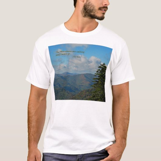 T-shirt Mtns appellent… /Mtns fumeux (Devant)