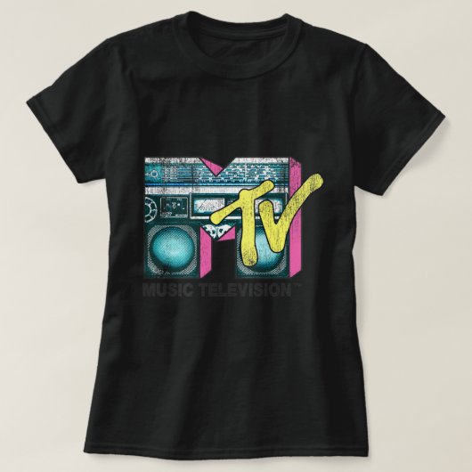 T-shirt Mtv Boombox Distressed.png (Design devant)