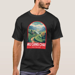 T-shirt Mu Cang Chai Vietnam Emblem Voyage Retro